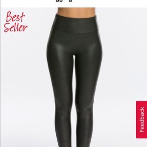 Spank Faux Leather Leggings NWT